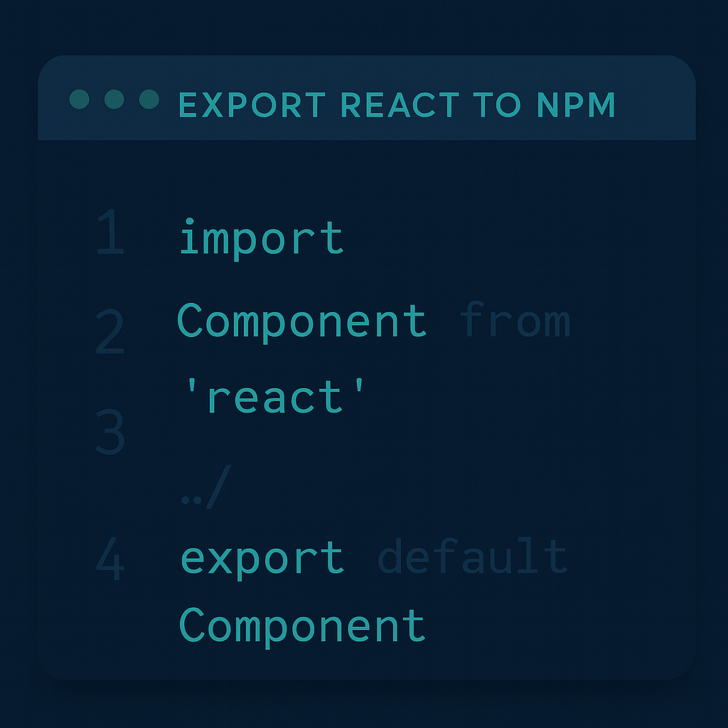 image of: NPM creation template